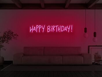 Happy Birthday V2 Neon Sign