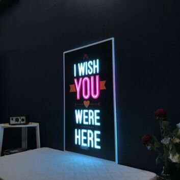 I Wish You Were Here Neon Sign