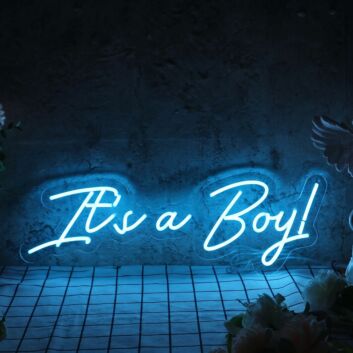 Its A Boy Babyshower Neon Sign