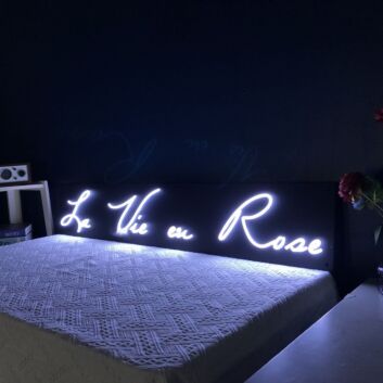 La Vie En Rose French Neon Sign