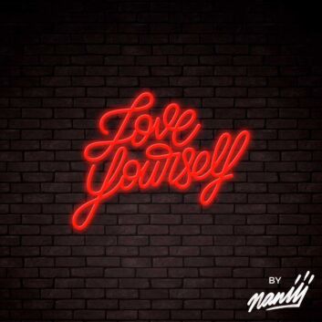 Love Yourself Lettering Neon Sign