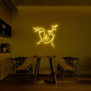 Nature Face Neon Sign