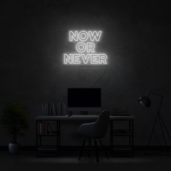 Now Or Never Neon Sign