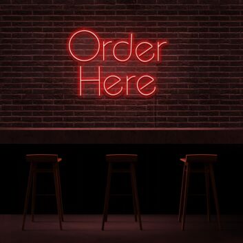 Order Here Neon Sign
