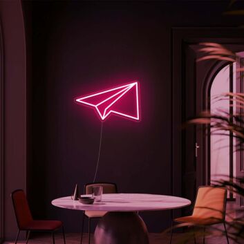 Paper Plane Neon Sign