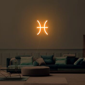 Pisces Zodiac Neon Sign