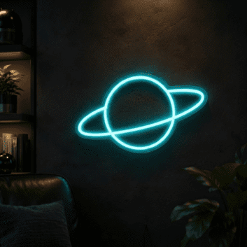 Planet Neon Sign