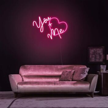 You Plus Me Neon Sign