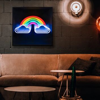 Rainbow Infinity Mirror Neon Sign