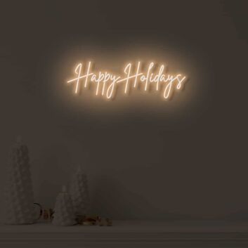 Happy Holidays LED illuminated sign