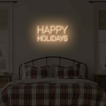 Happy Holidays LED illuminated sign