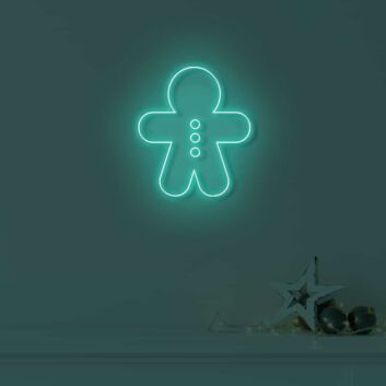 Gingerbread Man LED Neon Sign
