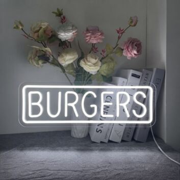 Burgers Neon Sign