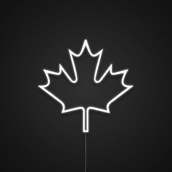 Canada Flag Maple Leaf Neon Sign