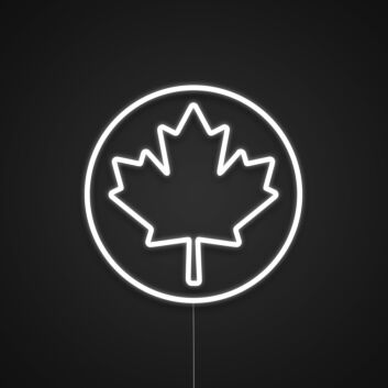 Canadian Maple Leaf Canada Day Neon Sign