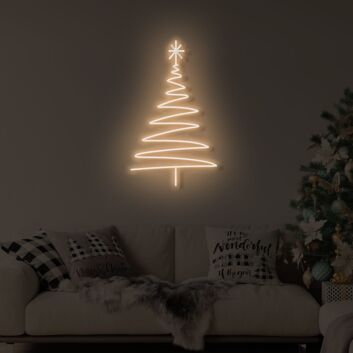 Christmas Long Tree LED Neon Sign