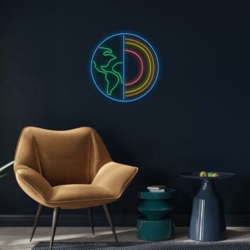 Earths Anatomy Custom Neon Sign