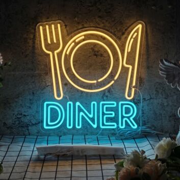 Food Icon Neon Sign