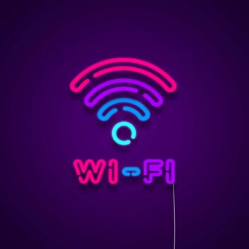 Free Wifi Neon Sign