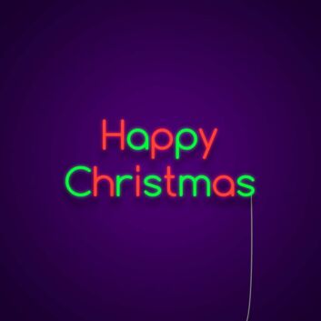 Happy Christmas Neon Sign