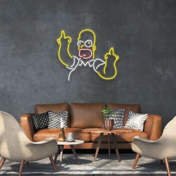 Homer Simpson Neon Sign