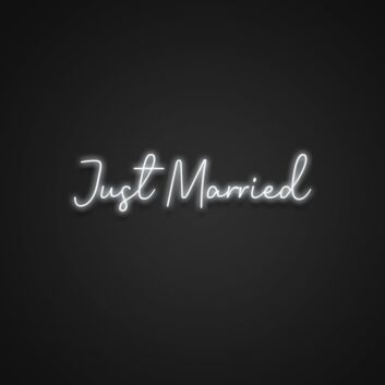 Just Married Neon Sign
