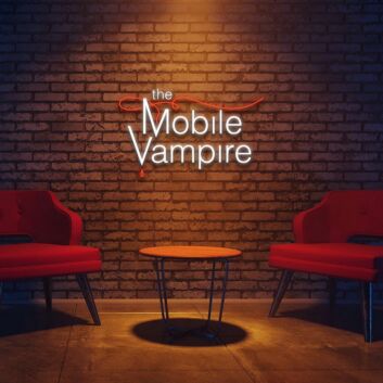 Mobile Vampire Custom Neon Sign