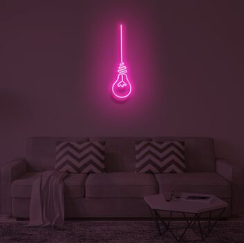 &quot;LIGHT BULB&quot; LED Neon Sign
