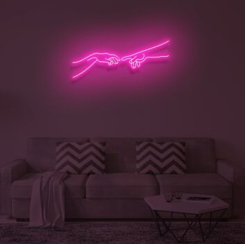 &quot;THE CREATION OF ADAM&quot; LED Neon Sign
