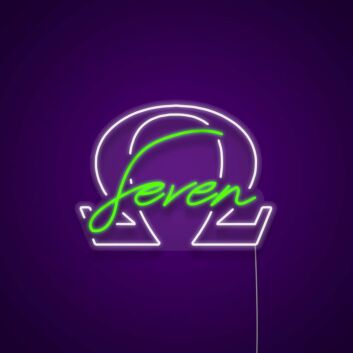Custom Omega Seven Logo LED Neon Sign