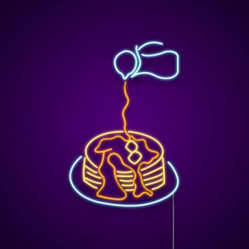 Pancakes Neon Sign