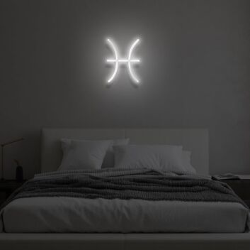 PISCES&quot; LED neon sign