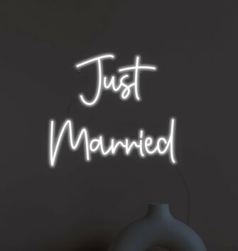 Just Married Neon Sign