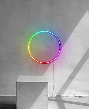 RGB Dynamic Color Circle Neon Sign