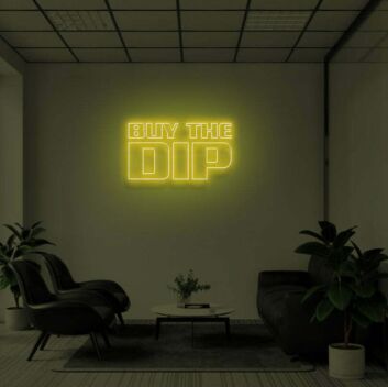 BUY THE DIP" LED Neon Sign