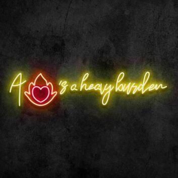 A Heart’s a Heavy Burden LED Neon Sign