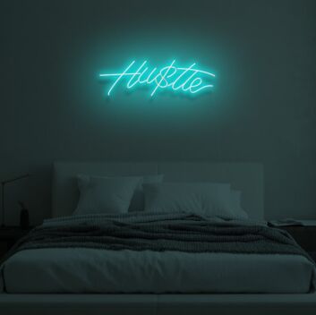 HUSTLE&quot; LED Neon Sign