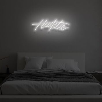 HUSTLE&quot; LED Neon Sign