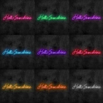 Hello Sunshine Neon Sign