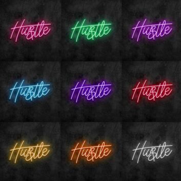 Hustle Neon Sign