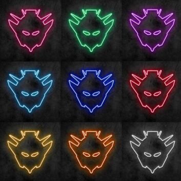 Mecha Warrior Neon Sign