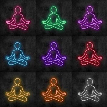Peace Yoga Neon Sign