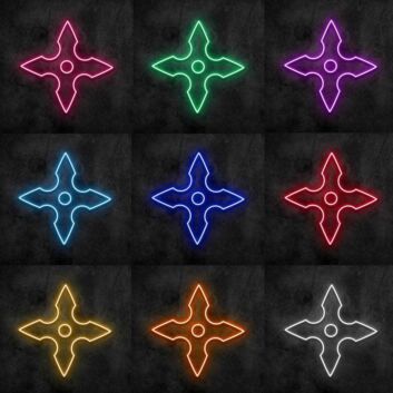 Shuriken Neon Sign