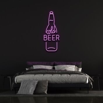Cold Beer Neon Sign