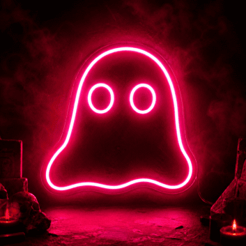 Mini Ghost Neon Sign