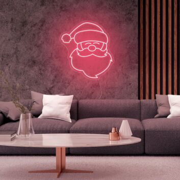 Santa Claus Christmas Neon Sign