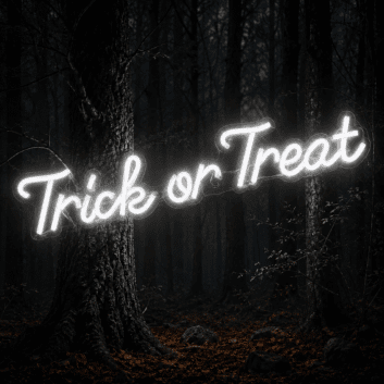 Trick Or Treat Halloween Neon Sign