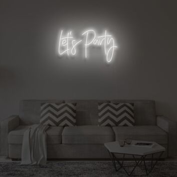 &quot;LET&#39;S PARTY&quot;LED Neon Sign