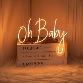 OH BABY" LED Neon Sign