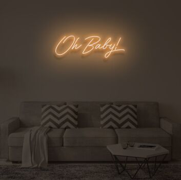 OH BABY V2" LED Neon Sign